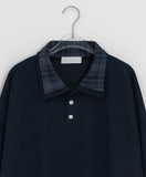 [Unisex] Billme Check Collar Over Knit