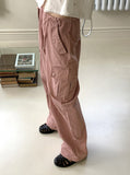 Tera Pink Two-Way Jogger Wide Cargo Pants