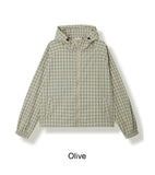 Davi Nylon Check Windbreaker