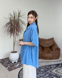 Pave Roll Up Short Sleeve Shirt