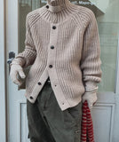 Crane Loose Fit Adjust Knit Cardigan