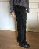 Regan Velvet Wrap Skirt Pants Set