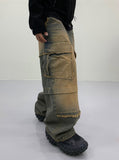 Frankette dekki cut cargo denim pants