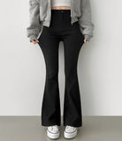 [Peach fuzz] Winter Long Length Span Long Boot Cut Cotton Pants