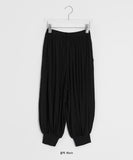 Yomyo Three Quarter Shirring Jogger Banding Pants