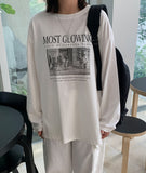 Pmin Printed Oversize Long Sleeve Tee