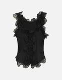 Floral lace sleeveless