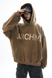 Archive dyeing crack overfit hoodie