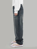 Embo Denim Wide Jeans