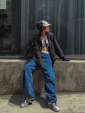 B-point balloon denim pants