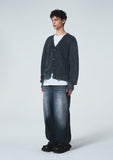 DAMAGE COLOUR DYE CARDIGAN