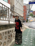 [unisex] Humeco Banding Camo Cargo Wide Pants