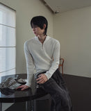 Kud Muscle Half Zip-Up ribbed Knit