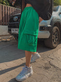 Pintuck Cargo Bermuda Training Pant