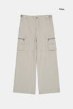 Structured utility cargo cotton pants