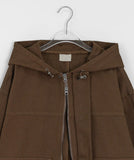 [unisex] Salle Cotton Hood Zip-Up Jacket