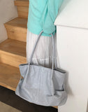 Pecan Leather Shirred Shoulder Bag