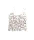 Flower Lace Corset Padded Sleeveless