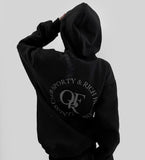 Junt Ribbed Lettering Hoodie