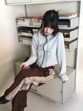 Fairlane Nylon Lace Color Matching Two-Way Long Wide Jogger Pants