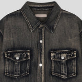 Warvid Muscle Fit Denim Shirt