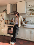 Kedi semi wide cotton pants