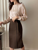 Mile H-Line Belted Skirt