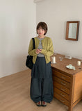 Kurendi Color Round Knit Cardigan