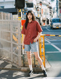 Butter Stripe Short Sleeve Shirts