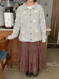 Bodel Frill Lace Banding Long Skirt