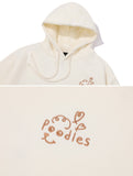 Poodles Embroidered Hoodie