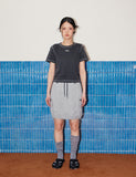 Reverse Stitch Crop T-shirt