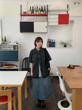 Beamtrue Summer Denim Long Skirt