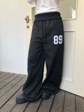 Beaut 89 Lettering Folding Two-Way Wide Banding Training Pants