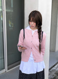 Kand Round Button Knit Cardigan