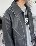 Ellen Washed Vintage Leather Jacket