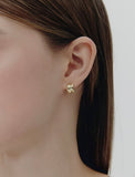 Subni Flow Silver One-Touch Earrings S