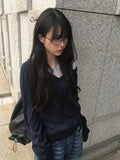 Haren Deep V-neck Loose Fit Knit