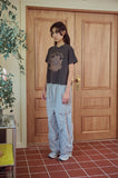 CAKE PARTY Pigment Crop Short Sleeve Tee