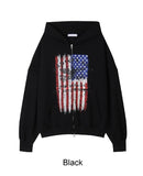 Jeff Flag Hood Zip-Up