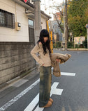 Lutz Vintage Washing Denim Wide Pants