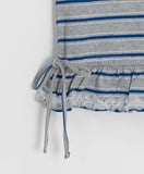 Kunin Frill Stripe Ribbon Long Sleeve Tee