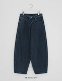 Hibom Washing Wide Balloon Denim Pants
