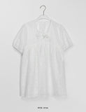 Yunoi Punching Ribbon Layered One Piece