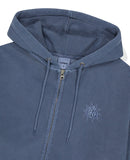 SUN LOGO PIGMENT ZIP UP HOODIE