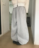 Ola Brushed Diagonal Wide Sweatpants