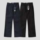 Chase Herringbone Wide Denim Pants