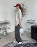 LaPette American Flag Patch Cotton Pants