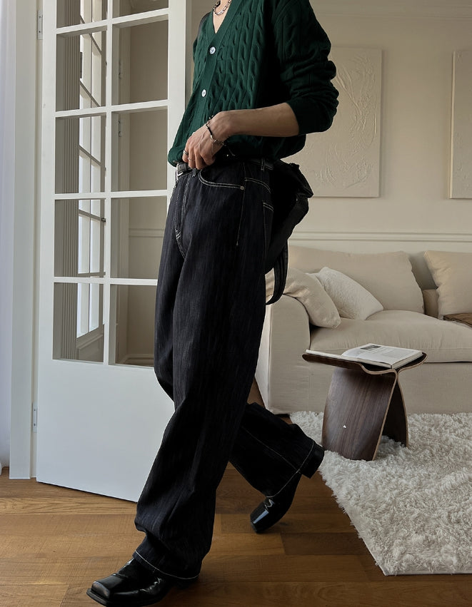 【2plan】Slay Wide Denim 2plan (ツープラン) - スレイワイドデニム / Slay Wide Denim