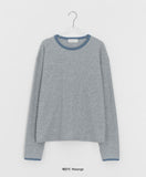 [unisex] Huked Color Matching Waffle Warmer Over Long Sleeve Tee